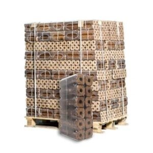 Pini Kay briquettes (imported) Pallet 96 bags x 10 kg (960 kg)