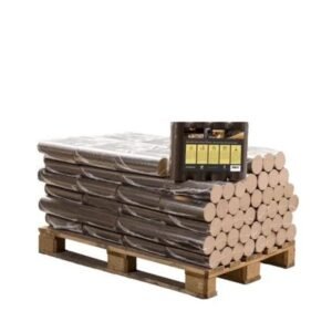 Round beech briquettes, 48 ​​packs x 10 kg (480 kg)